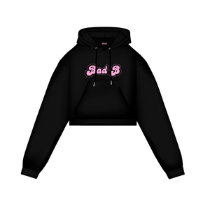 Embroidered Signature Cropped Hoodie